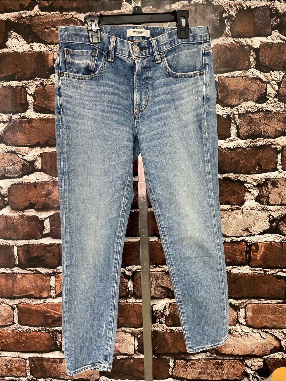 Moussy Light Blue Wash Denim Women’s Jeans Size 26 Ankle Length - Picture 6 of 12